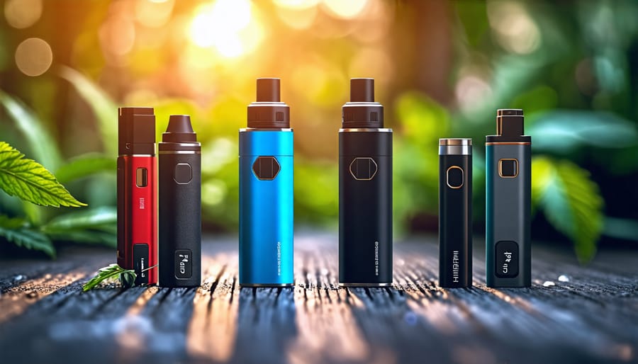 A range of vaping devices that can work with THCA products