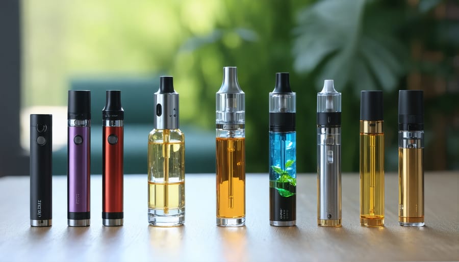 Various high-quality vape products including devices and e-liquids